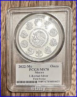 2022 WhatNot PCGS MS70 Mexico 1 Onza Silver Libertad One Of 30 WithLong Beach Expo