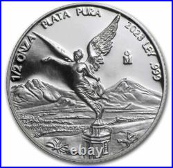 2023 1.9 Oz Silver MEXICAN LIBERTAD 5-Coin Proof Set (Wooden Box)