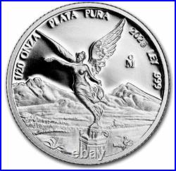 2023 1.9 Oz Silver MEXICAN LIBERTAD 5-Coin Proof Set (Wooden Box)