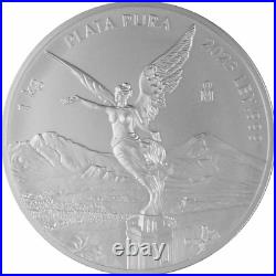 2023 1 Kilo Mexico Silver Libertad Coin in capsule