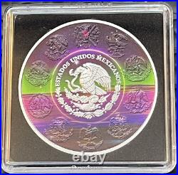 2023 1 OZ Silver VAPORWAVE Mexican Libertad Awesome Metallic Holo Iconmint /250