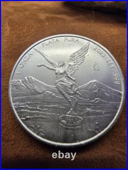 2023 1 Onza Plata Pura Uncirculated Mexican Libertad 1oz. 999 Fine Silver Coin