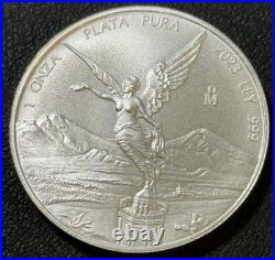 2023 1 Oz. 999 Silver Mexico Mo Libertad 1 Onza Plata Pura Coin Mexican Silver