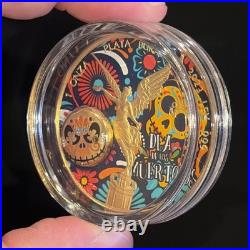 2023 1 Oz Silver Libertad DIA DE LOS MUERTOS 100 Minted Worldwide JVP Coins