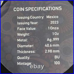 2023 1 Oz Silver Libertad DIA DE LOS MUERTOS 100 Minted Worldwide JVP Coins