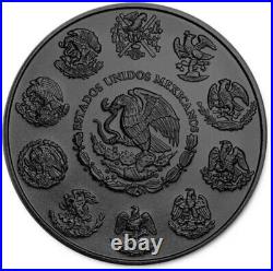 2023 1 Oz Silver Mexican DIA DE LOS MUERTOS LIBERTAD Ruthenium Colored Coin