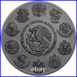 2023 1 Oz Silver Mexican LOTUS GIRL LIBERTAD Ruthenium Colored Coin