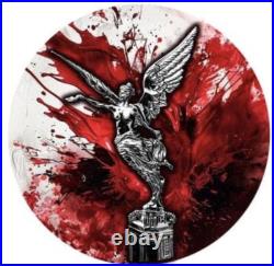 2023 1 oz Mexico Libertad Meditations Journey Series Pain Silver Art Coin