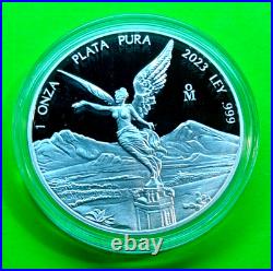 2023 1 oz Mexico Silver Libertad Proof Coin in Capsule Limited Mintage Mexico