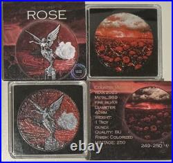 2023 1oz Mexico Libertad ROSE Colorized Silver 2023 1oz Mexico Libertad ROSE Colorized Silver