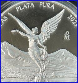 2023 2 Onzas Plata Pura 2 Oz. 999 Silver Mexico Libertad PROOF Coin in Capsule