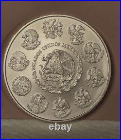 2023 2 oz Mexican Libertad Silver Coin. 999 Fine Silver BU