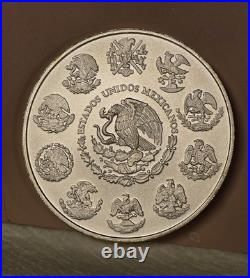 2023 2 oz Mexican Libertad Silver Coin. 999 Fine Silver BU