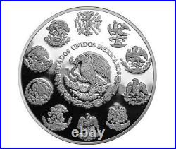 2023 2 oz Mexico Silver Proof Libertad Coin in Capsule 2 Onza