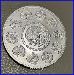 2023 5 oz Round. 999 Silver Mexican Libertad Has Minor Scuffs 25,000 Minted