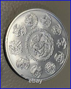 2023 5 oz Round. 999 Silver Mexican Libertad Has Minor Scuffs 25,000 Minted