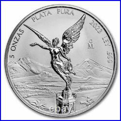 2023 5oz Mexico Libertad Reverse Proof. 999 Silver Coin 2023 5oz Mexico Libertad Reverse Proof. 999 Silver Coin