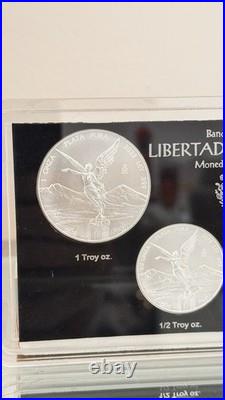 2023 Banco De Mexico Libertad Colección 5 Coin Silver Libertad Set