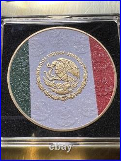 2023 Diamond Dust/Gold Flag Libertad Coin 1 oz Silver with Mintage of 500 Mexico 2023 Diamond Dust/Gold Flag Libertad Coin 1 oz Silver with Mintage of 500 Mexico