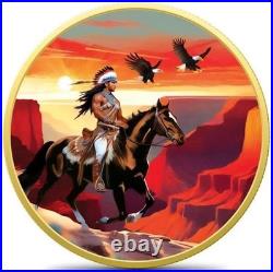 2023 Germania Colorized Mexico Libertad Native American Edition 1 oz Silver Coin