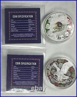 2023 Libertad/ 2024 ASE Mexican Pride 2 x 1 oz Silver Coin Set Mintage 500