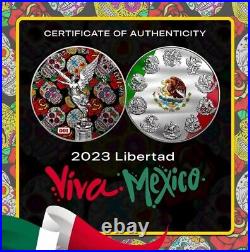 2023 Libertad/ 2024 ASE Mexican Pride 2 x 1 oz Silver Coin Set Mintage 500