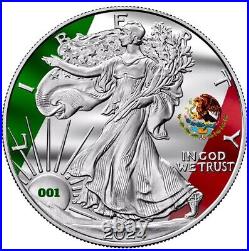 2023 Libertad/ 2024 ASE Mexican Pride 2 x 1 oz Silver Coin Set Mintage 500