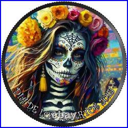 2023 Libertad Dia de los Muertos Impressionism Limited Edition 1 oz Silver Coin