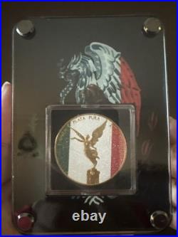 2023 Libertad Mexican Flag 1 oz silver Colorized coin 100 MINTAGE