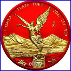 2023 Libertad Mexico Space Metal Red 1 oz silver coin 500 Minted 2023 Libertad Mexico Space Metal Red 1 oz silver coin 500 Minted