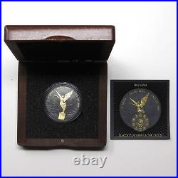 2023 Limited Edition 1oz Silver Black Platinum & 24k Mexico Libertad Box/COA