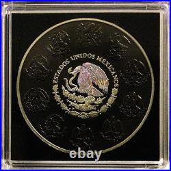 2023 MEXICO 1oz SILVER LIBERTAD SILVER RING HOLOGRAM AND RUTHENIUM FINISH