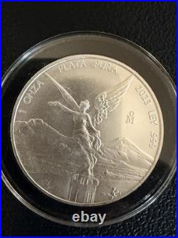2023 MO Mexico Libertad 1 Onza Plata Pura. 999 Fine Silver Coin 613,000 Minted