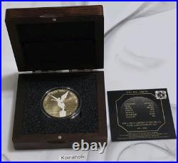 2023 Mexican Libertad Diamond Dust 24k Gold Finish Coin 1 oz. 999 Silver