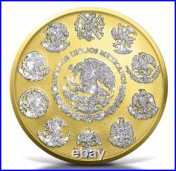 2023 Mexican Libertad Diamond Dust 24kGold Finish Coin1oz Silver STUNNING 2023 Mexican Libertad Diamond Dust 24kGold Finish Coin1oz Silver STUNNING