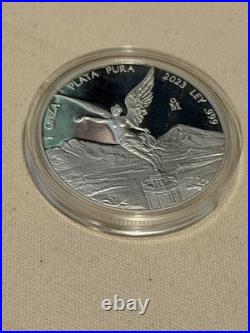 2023 Mexican Libertad Onza 1 oz. 999 Silver Proof in Capsule