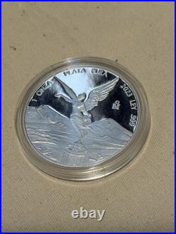 2023 Mexican Libertad Onza 1 oz. 999 Silver Proof in Capsule
