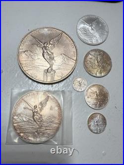 2023 Mexican Libertad Set Of 7 Toned Condition. 5ozt, 2, 1, 1/2, 1/4, 1/10, 1/20 2023 Mexican Libertad Set Of 7 Toned Condition. 5ozt, 2, 1, 1/2, 1/4, 1/10, 1/20