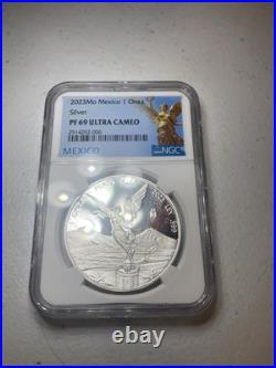 2023 Mexico 1 Ounce Onza Silver Proof Libertad Coin NGC PF 69 Ultra Cameo 2023 Mexico 1 Ounce Onza Silver Proof Libertad Coin NGC PF 69 Ultra Cameo