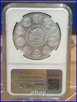 2023 Mexico 1 Oz Silver Libertad NGC MS70 First Releases BU. 999