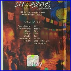 2023 Mexico 1 oz. 999 Silver Libertad Dia De Los Muertos Impressionism OMP F9943 2023 Mexico 1 oz. 999 Silver Libertad Dia De Los Muertos Impressionism OMP F9943