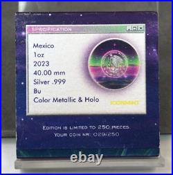 2023 Mexico 1oz Silver Libertad Vaporwave Edition Icon Mint Metallic Holo