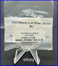 2023 Mexico 2 oz Silver Libertad BU