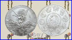 2023 Mexico 2 oz Silver Libertad Coin in Capsule IN HAND