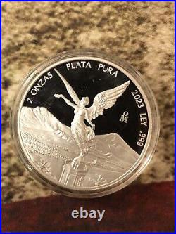 2023 Mexico 2 oz Silver Libertad Proof DCAM