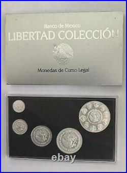 2023 Mexico 5-Coin BU Silver Libertad Set New In Case