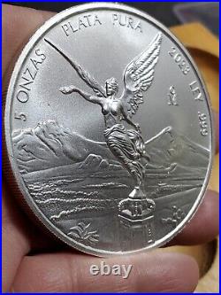 2023 Mexico 5 oz Silver Bullion Libertad BU