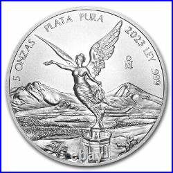 2023 Mexico 5 oz Silver Libertad BU