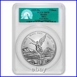 2023 Mexico 5 oz Silver Libertad MS-70 PCGS (FirstStrike)
