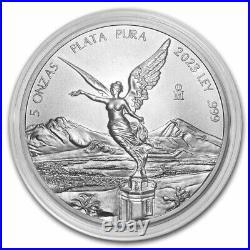 2023 Mexico 5 oz Silver Libertad Proof (In Capsule)